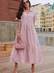 Розовое платье из хлопка Шерил