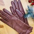 Коричневые перчатки женские размер 7